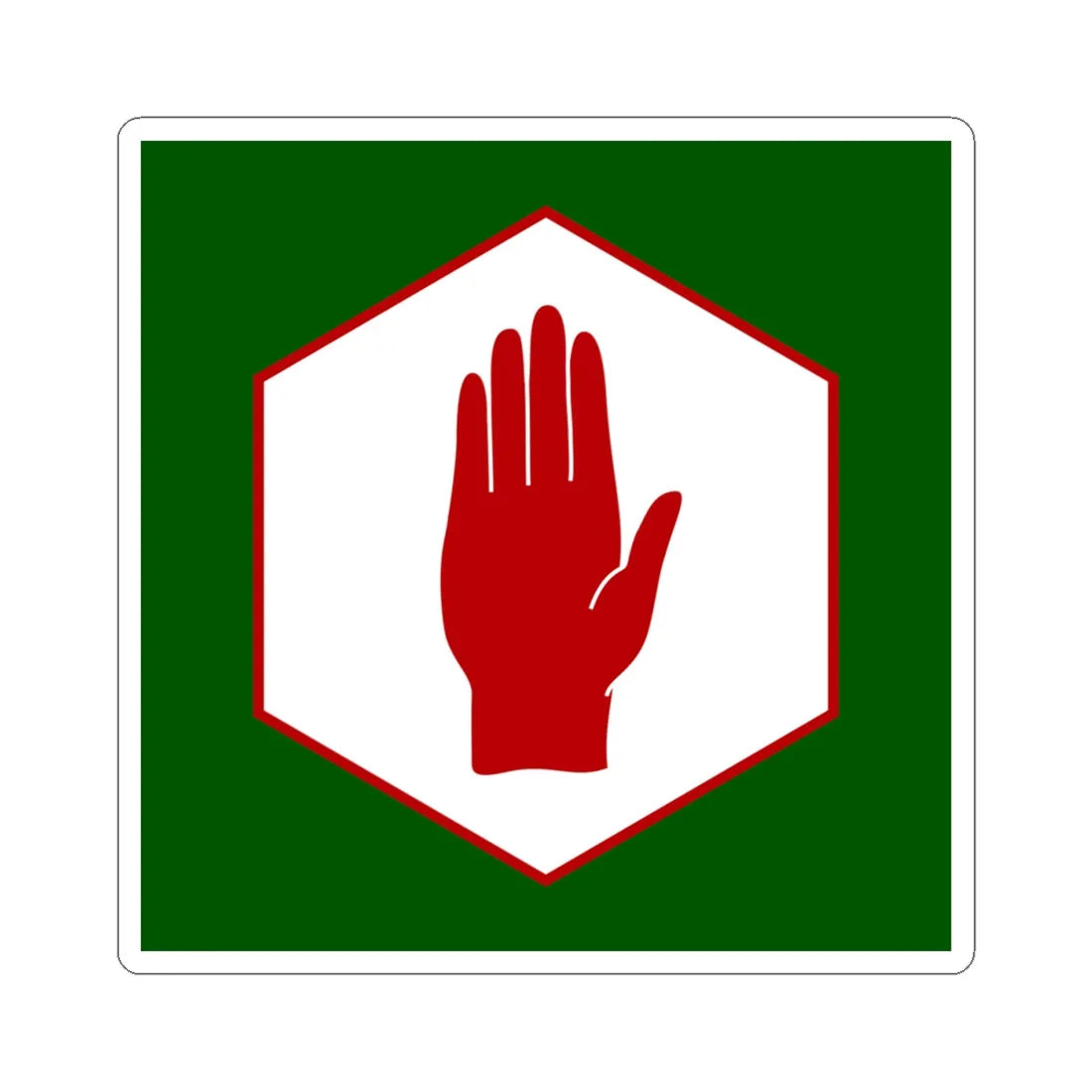 United northern ireland emblem (Ireland) STICKER Vinyl Kiss-Cut Decal 4 Inch White - The Sticker Space