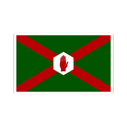 United northern ireland flag bland (Ireland) STICKER Vinyl Kiss-Cut Decal 3 Inch White - The Sticker Space
