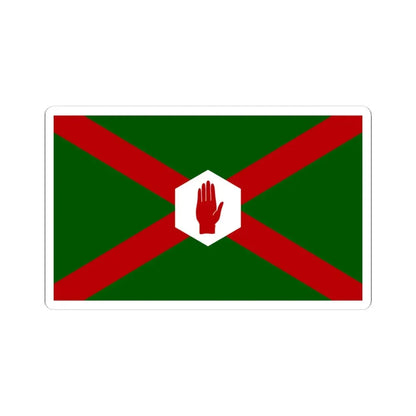 United northern ireland flag bland (Ireland) STICKER Vinyl Kiss-Cut Decal 4 Inch White - The Sticker Space