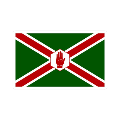 United northern ireland flag (Ireland) STICKER Vinyl Kiss-Cut Decal 2 Inch White - The Sticker Space