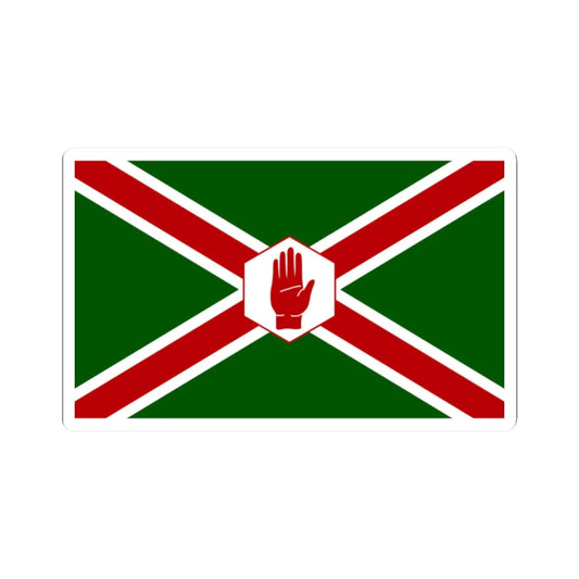 United northern ireland flag (Ireland) STICKER Vinyl Kiss-Cut Decal 2 Inch White - The Sticker Space