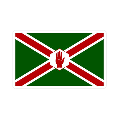 United northern ireland flag (Ireland) STICKER Vinyl Kiss-Cut Decal 3 Inch White - The Sticker Space