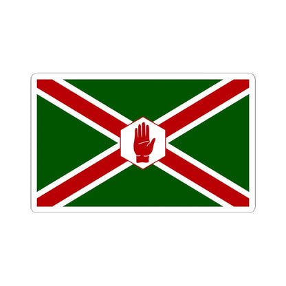 United northern ireland flag (Ireland) STICKER Vinyl Kiss-Cut Decal 6 Inch White - The Sticker Space