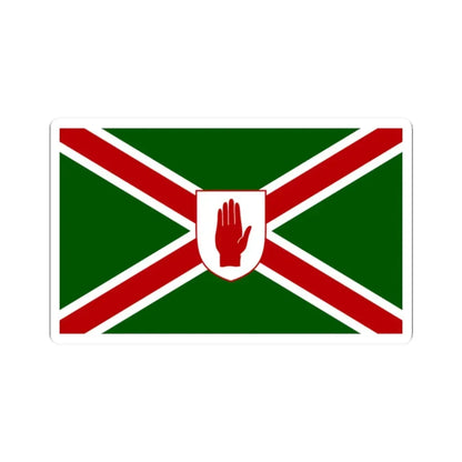 United northern ireland flag shield (Ireland) STICKER Vinyl Kiss-Cut Decal 2 Inch White - The Sticker Space