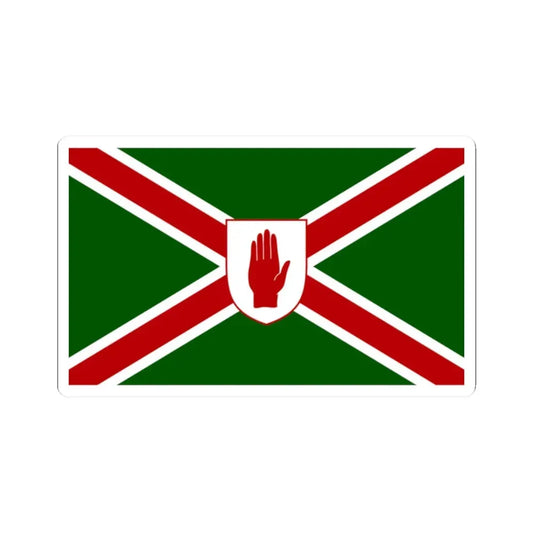 United northern ireland flag shield (Ireland) STICKER Vinyl Kiss-Cut Decal 2 Inch White - The Sticker Space