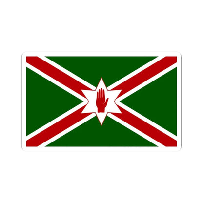 United Saint Patricks flag for Northern Ireland (Ireland) STICKER Vinyl Kiss-Cut Decal 2 Inch White - The Sticker Space