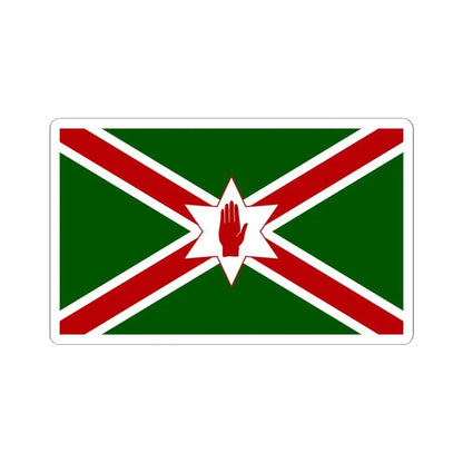 United Saint Patricks flag for Northern Ireland (Ireland) STICKER Vinyl Kiss-Cut Decal 6 Inch White - The Sticker Space