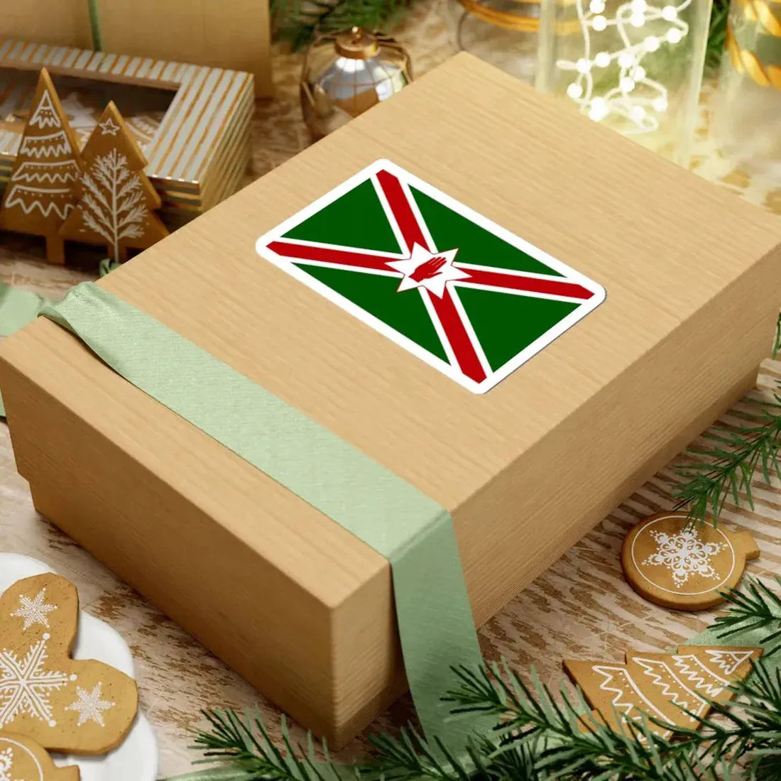 United Saint Patricks flag for Northern Ireland (Ireland) STICKER Vinyl Kiss-Cut Decal - The Sticker Space