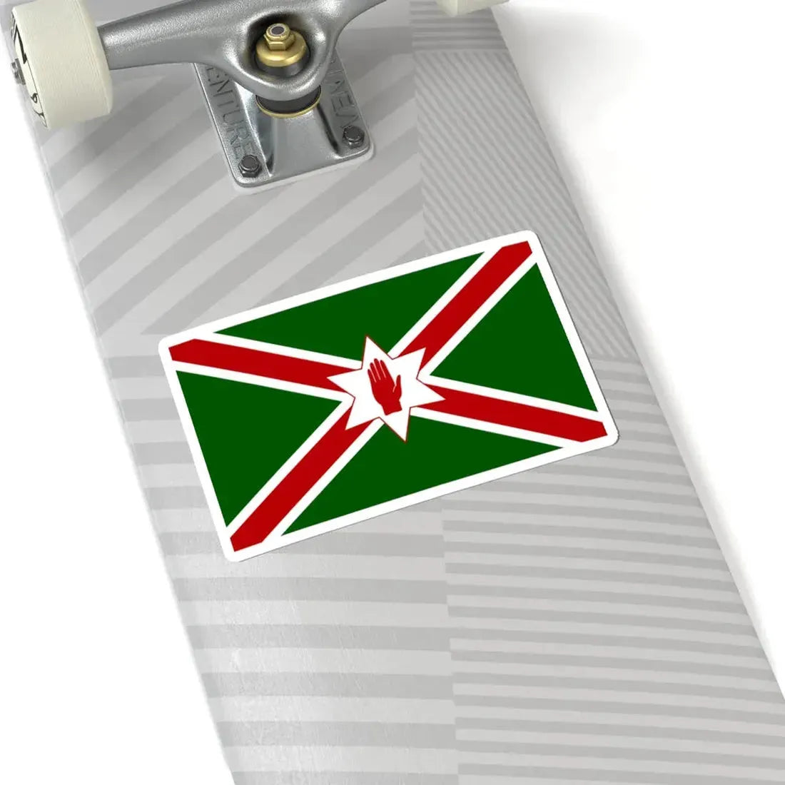 United Saint Patricks flag for Northern Ireland (Ireland) STICKER Vinyl Kiss-Cut Decal - The Sticker Space
