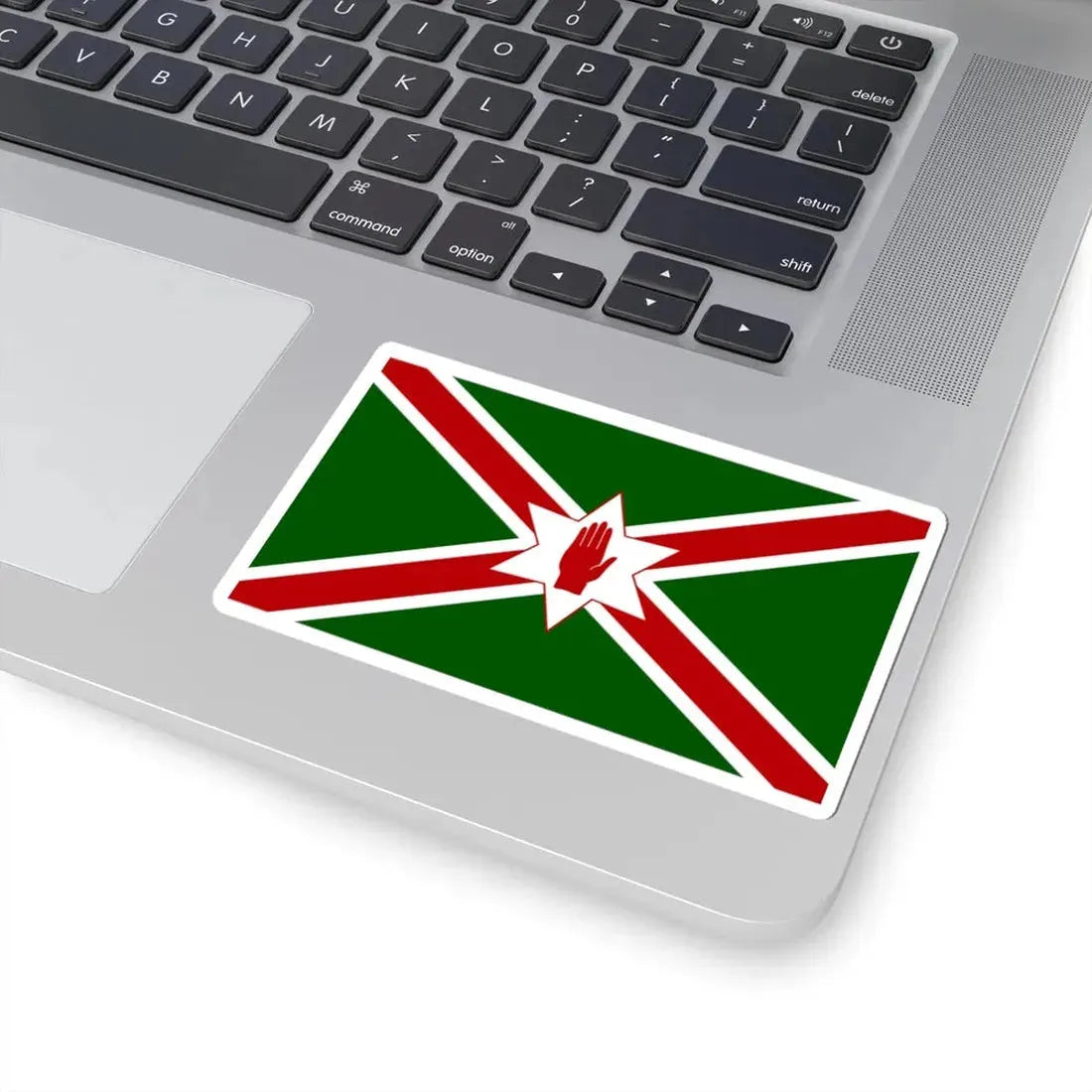 United Saint Patricks flag for Northern Ireland (Ireland) STICKER Vinyl Kiss-Cut Decal - The Sticker Space