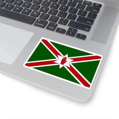 United Saint Patricks flag for Northern Ireland (Ireland) STICKER Vinyl Kiss-Cut Decal - The Sticker Space