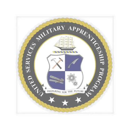 United Services Military Apprenticeship Program USMAP (U.S. Navy) STICKER Vinyl Kiss-Cut Decal 2 Inch Transparent - The Sticker Space
