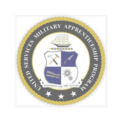 United Services Military Apprenticeship Program USMAP (U.S. Navy) STICKER Vinyl Kiss-Cut Decal 6 Inch Transparent - The Sticker Space