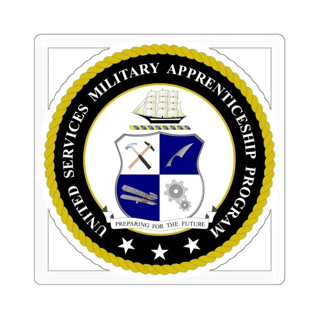 United Services Military Apprenticeship Program USMAP (U.S. Navy) STICKER Vinyl Kiss-Cut Decal 6 Inch White - The Sticker Space