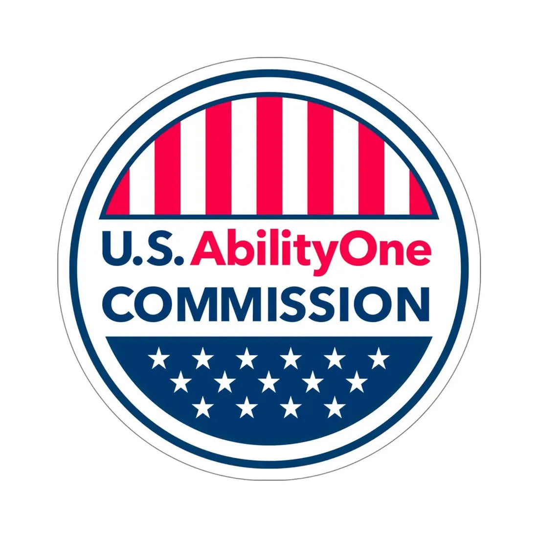 United States Ability One Commission STICKER Vinyl Die-Cut Decal 6 Inch - The Sticker Space