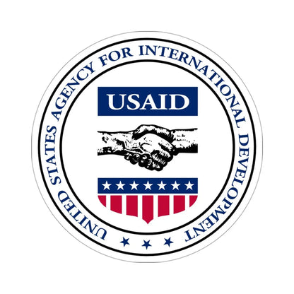 United States Agency for International Development STICKER Vinyl Die-Cut Decal 3 Inch - The Sticker Space