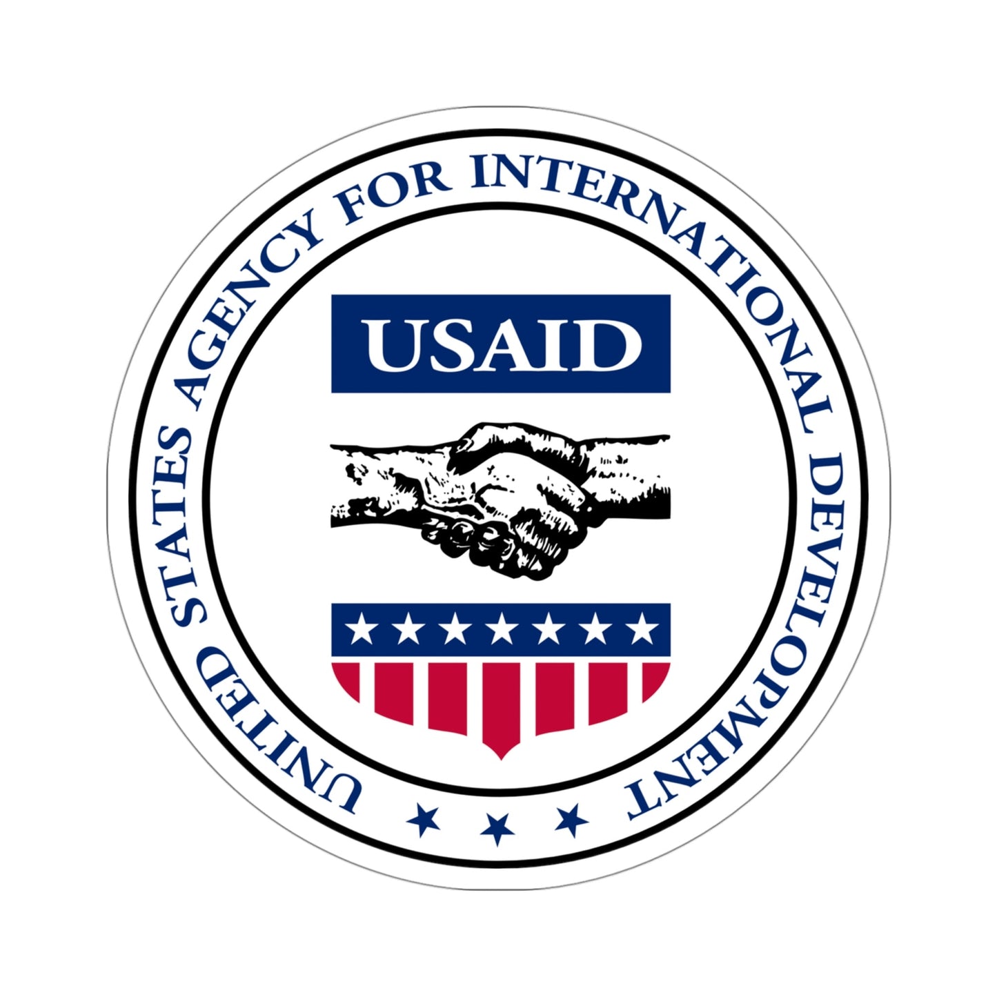 United States Agency for International Development STICKER Vinyl Die-Cut Decal-4 Inch-The Sticker Space