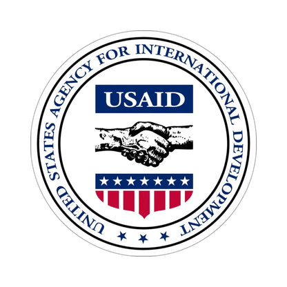 United States Agency for International Development STICKER Vinyl Die-Cut Decal 4 Inch - The Sticker Space