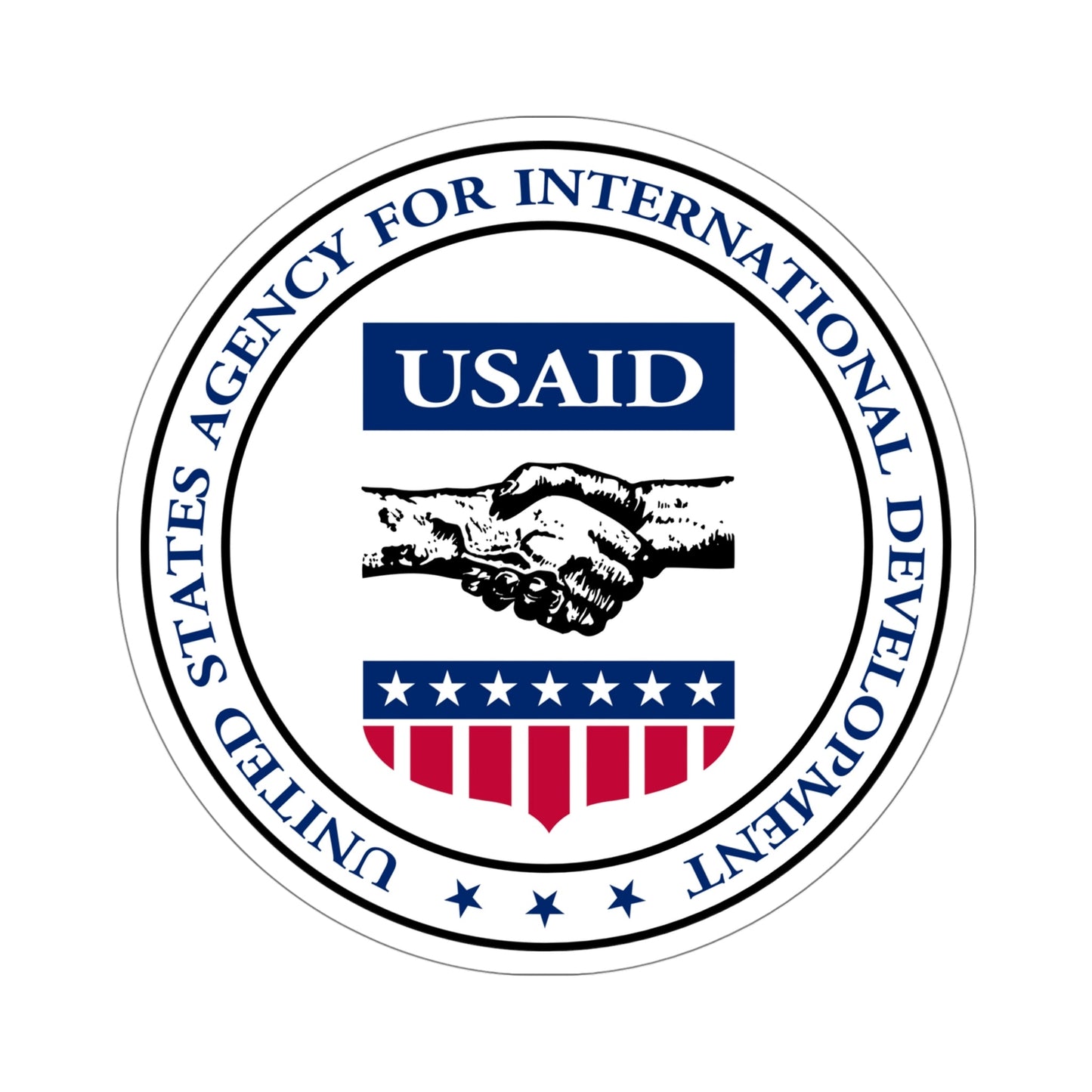 United States Agency for International Development STICKER Vinyl Die-Cut Decal-5 Inch-The Sticker Space