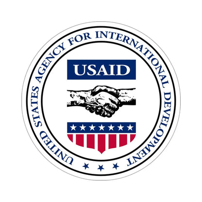 United States Agency for International Development STICKER Vinyl Die-Cut Decal 5 Inch - The Sticker Space