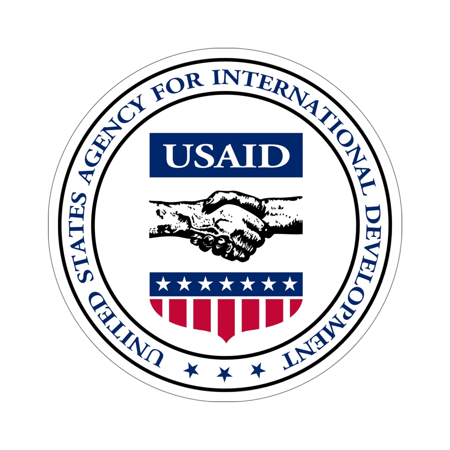 United States Agency for International Development STICKER Vinyl Die-Cut Decal-6 Inch-The Sticker Space