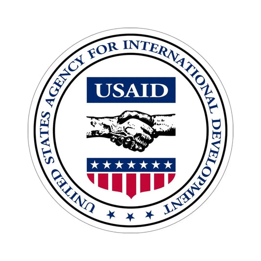 United States Agency for International Development STICKER Vinyl Die-Cut Decal 6 Inch - The Sticker Space