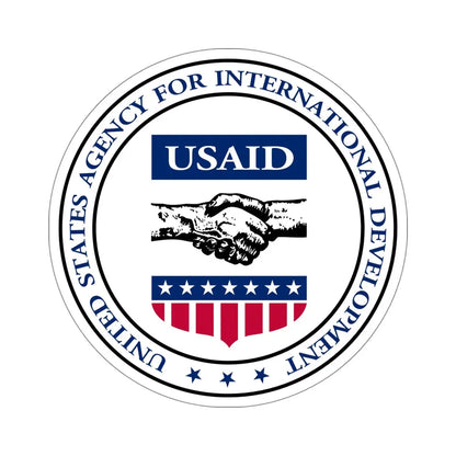 United States Agency for International Development STICKER Vinyl Die-Cut Decal 6 Inch - The Sticker Space
