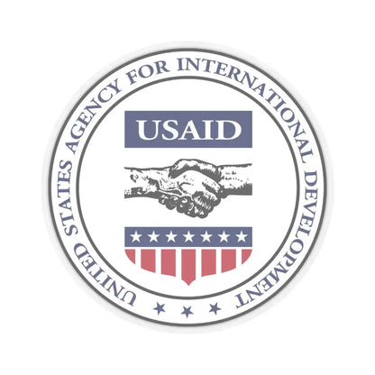 United States Agency for International Development - STICKER Vinyl Kiss-Cut Decal 6 Inch Transparent - The Sticker Space
