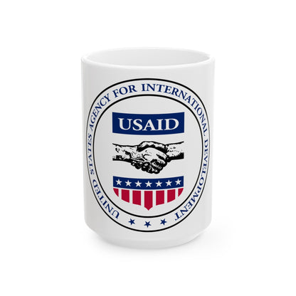 United States Agency for International Development - White Coffee Mug-15oz-The Sticker Space