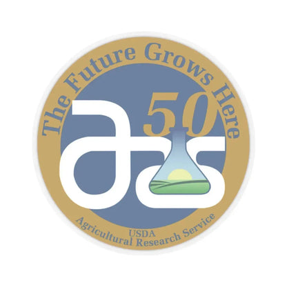 United States Agricultural Research Service - STICKER Vinyl Kiss-Cut Decal 2 Inch Transparent - The Sticker Space