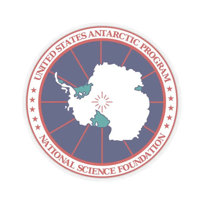United States Antarctic Program - STICKER Vinyl Kiss-Cut Decal 6 Inch Transparent - The Sticker Space