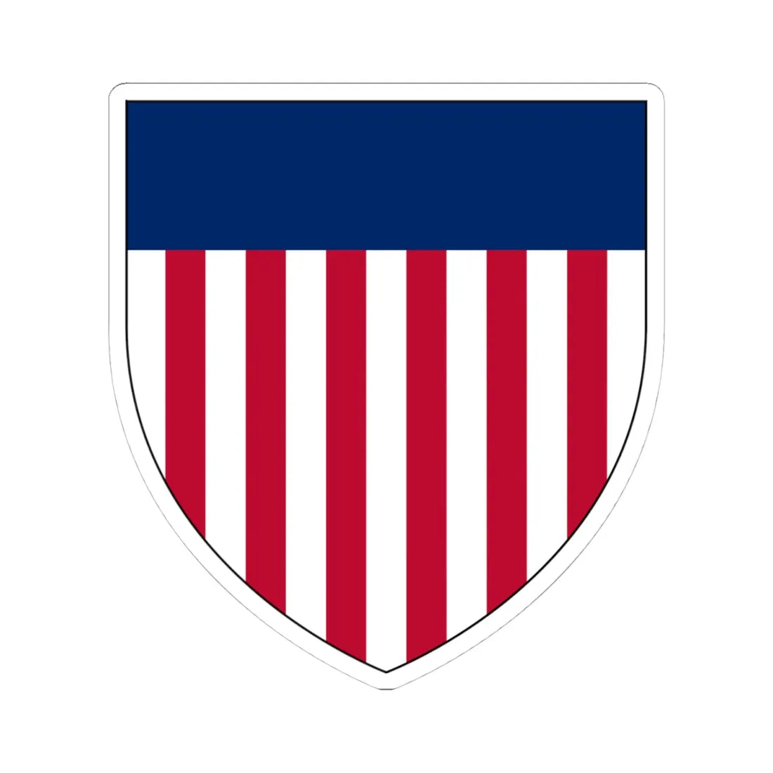United States Arms (United States) (Coat of Arms) STICKER Vinyl Kiss-Cut Decal 4 Inch White - The Sticker Space