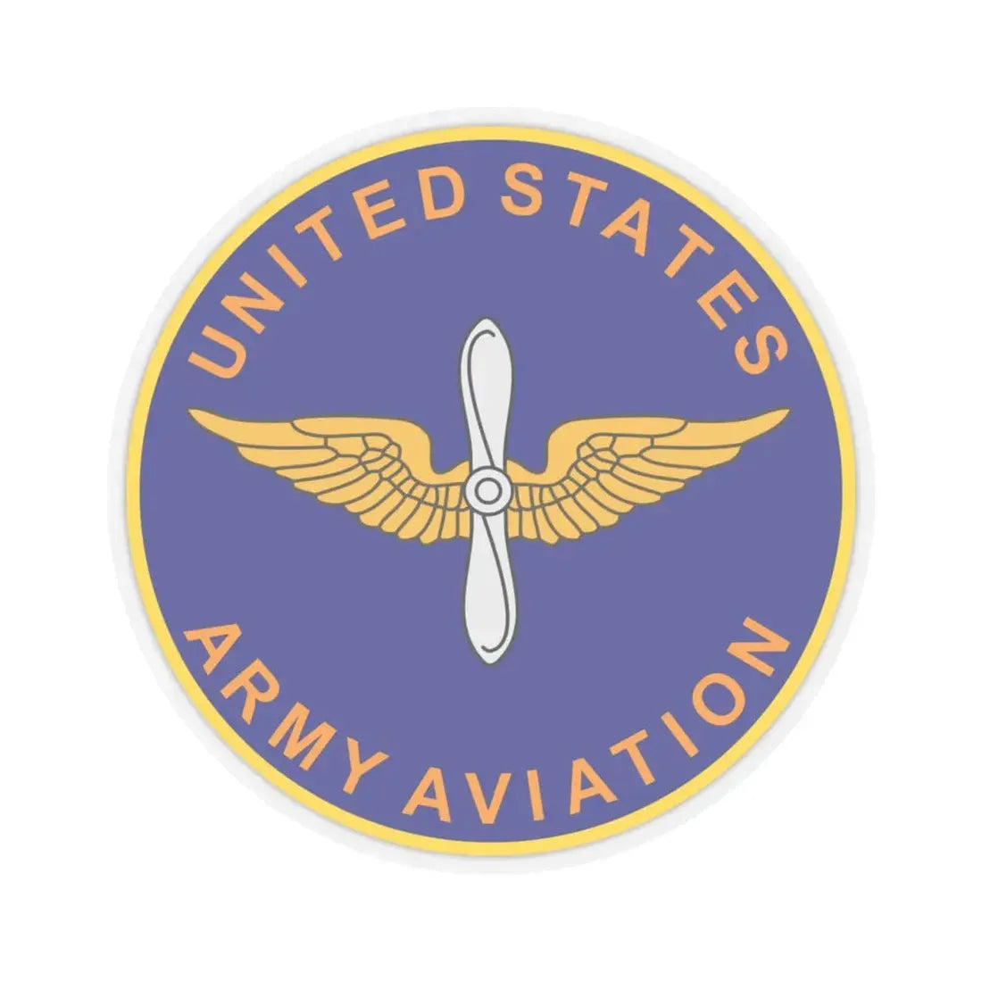United States Aviation Branch (U.S. Army) STICKER Vinyl Kiss-Cut Decal 4 Inch Transparent - The Sticker Space