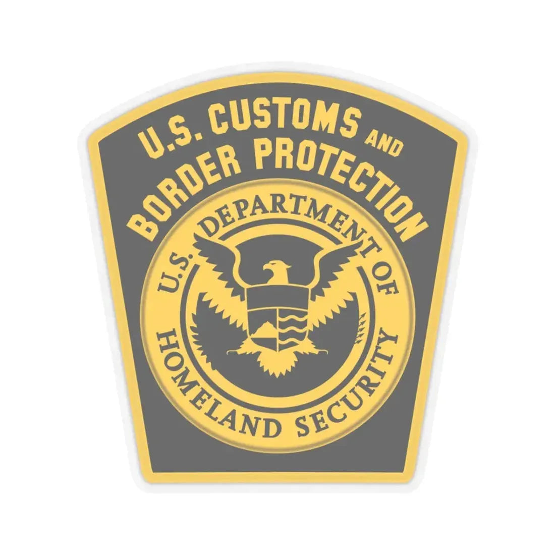United States Border Patrol - STICKER Vinyl Kiss-Cut Decal 3 Inch Transparent - The Sticker Space