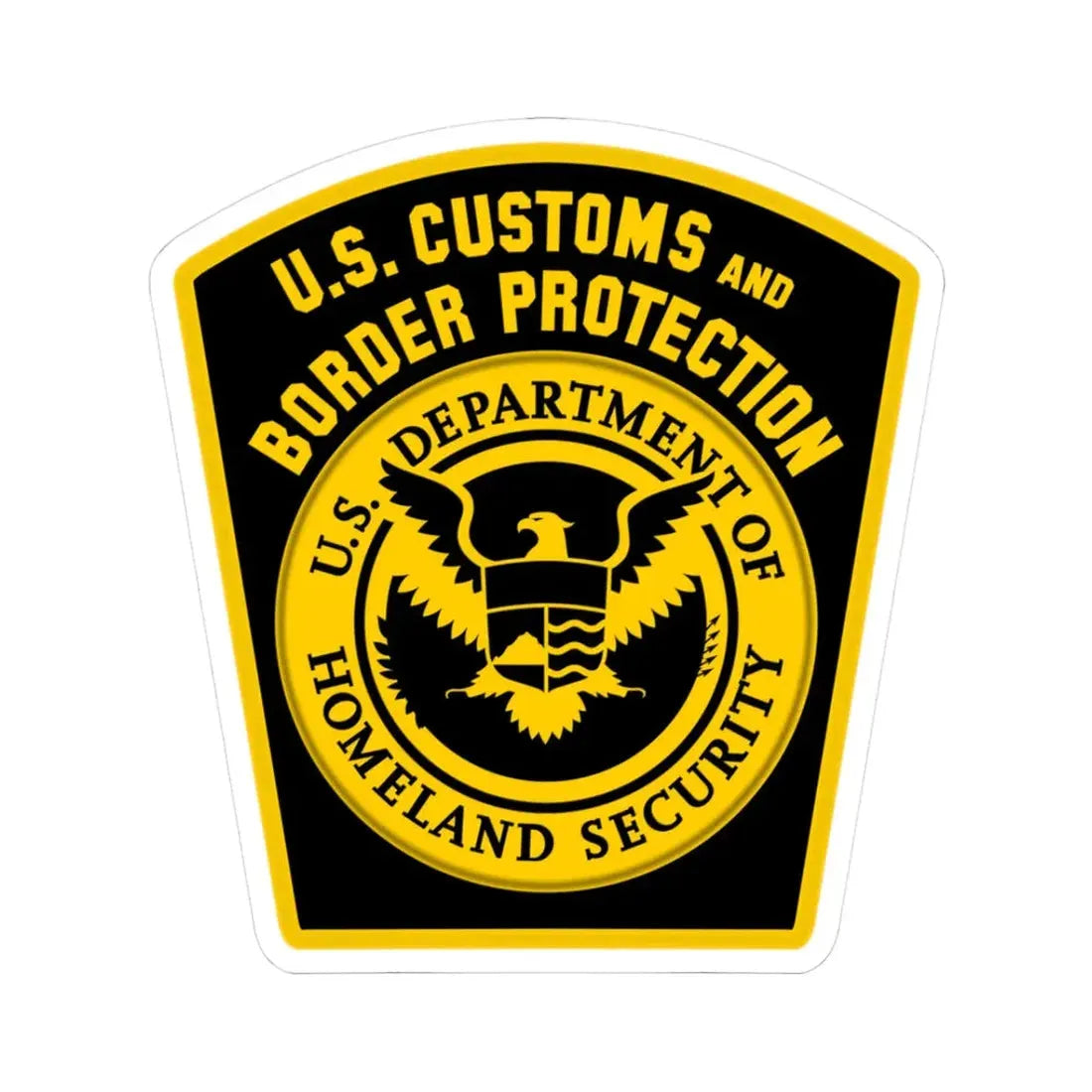 United States Border Patrol - STICKER Vinyl Kiss-Cut Decal 3 Inch White - The Sticker Space