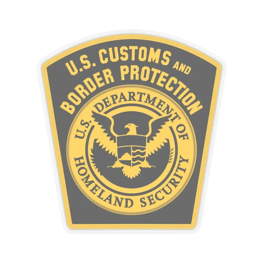 United States Border Patrol - STICKER Vinyl Kiss-Cut Decal 4 Inch Transparent - The Sticker Space