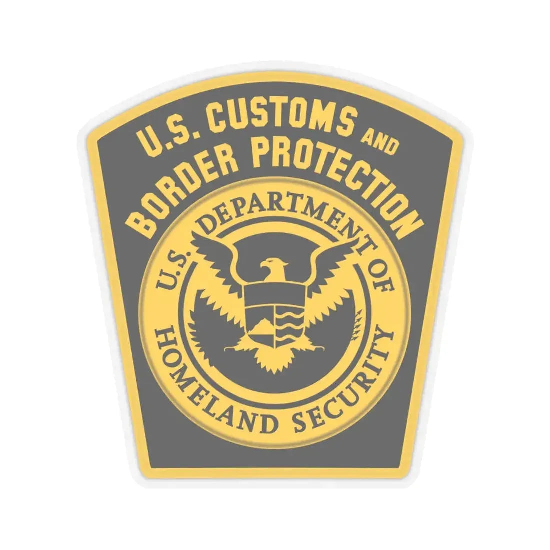 United States Border Patrol - STICKER Vinyl Kiss-Cut Decal 6 Inch Transparent - The Sticker Space