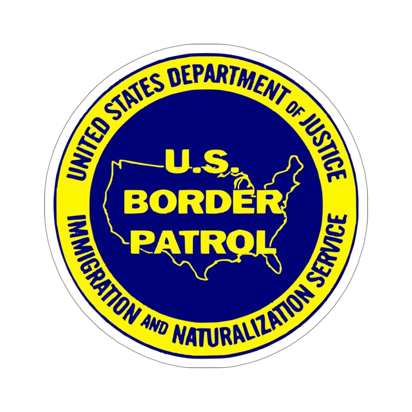 United States Border Patrol v3 STICKER Vinyl Die-Cut Decal-4 Inch-The Sticker Space