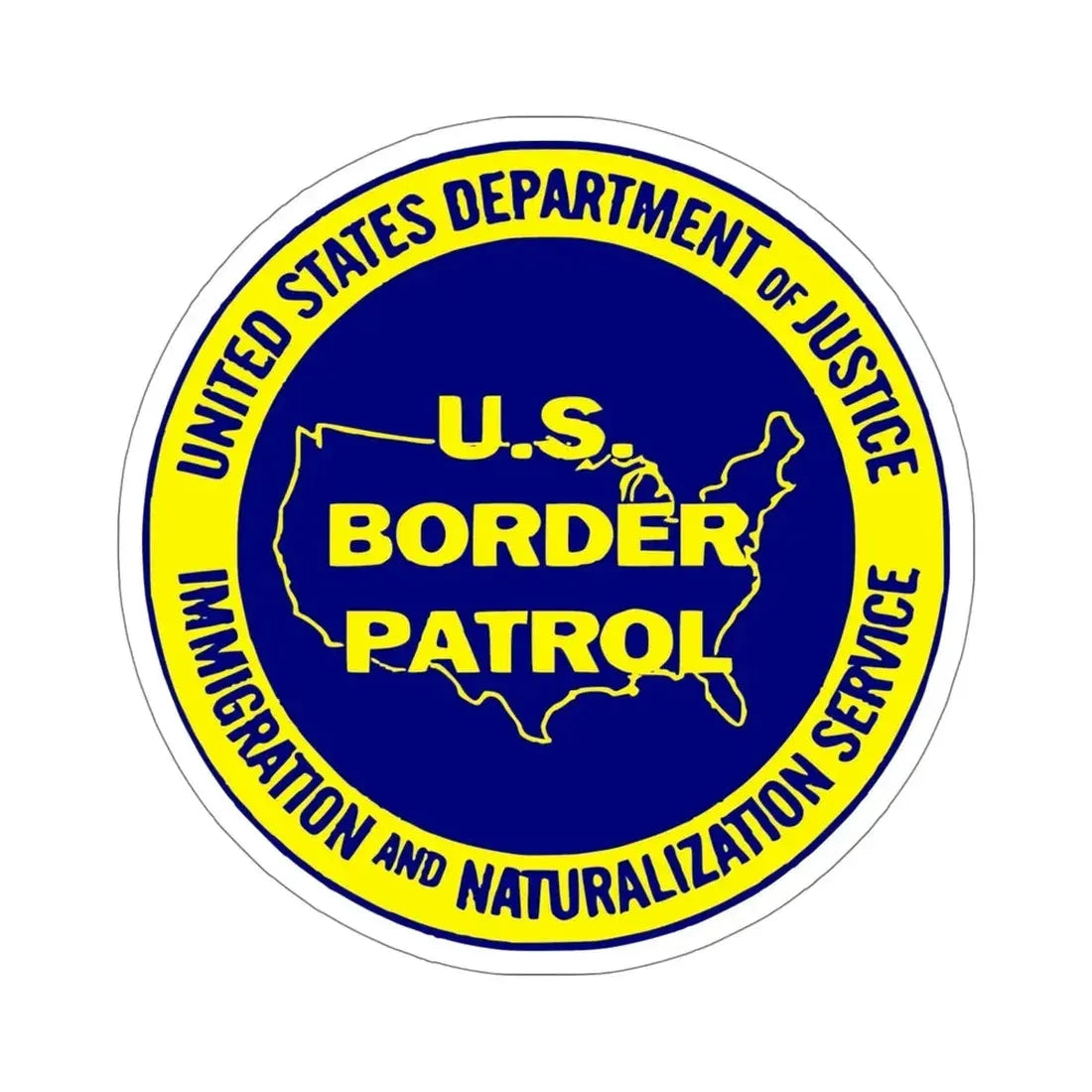 United States Border Patrol v3 STICKER Vinyl Die-Cut Decal 5 Inch - The Sticker Space