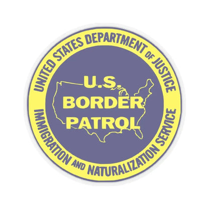 United States Border Patrol v3 - STICKER Vinyl Kiss-Cut Decal 2 Inch Transparent - The Sticker Space