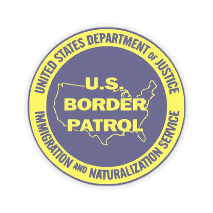United States Border Patrol v3 - STICKER Vinyl Kiss-Cut Decal 3 Inch Transparent - The Sticker Space