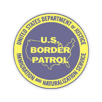 United States Border Patrol v3 - STICKER Vinyl Kiss-Cut Decal 6 Inch Transparent - The Sticker Space