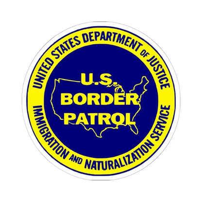 United States Border Patrol v3 - STICKER Vinyl Kiss-Cut Decal 6 Inch White - The Sticker Space
