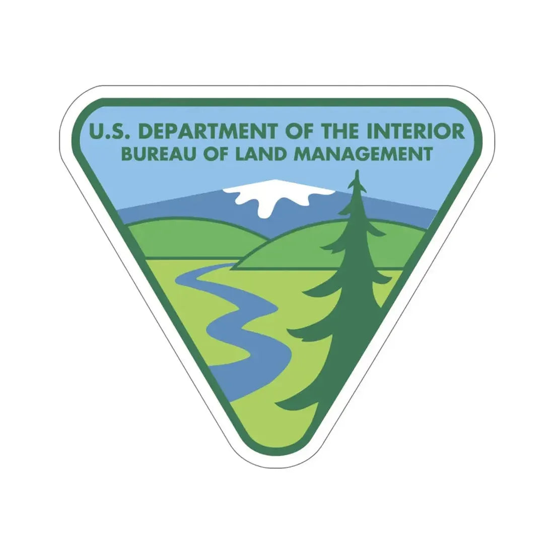 United States Bureau of Land Management STICKER Vinyl Die-Cut Decal 6 Inch - The Sticker Space