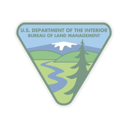 United States Bureau of Land Management - STICKER Vinyl Kiss-Cut Decal 2 Inch Transparent - The Sticker Space