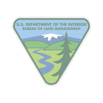 United States Bureau of Land Management - STICKER Vinyl Kiss-Cut Decal 3 Inch Transparent - The Sticker Space