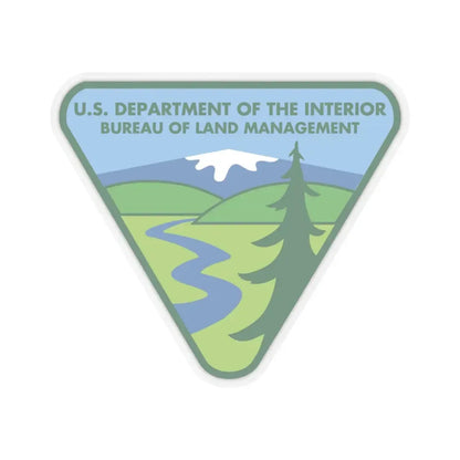 United States Bureau of Land Management - STICKER Vinyl Kiss-Cut Decal 4 Inch Transparent - The Sticker Space