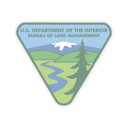 United States Bureau of Land Management - STICKER Vinyl Kiss-Cut Decal 6 Inch Transparent - The Sticker Space