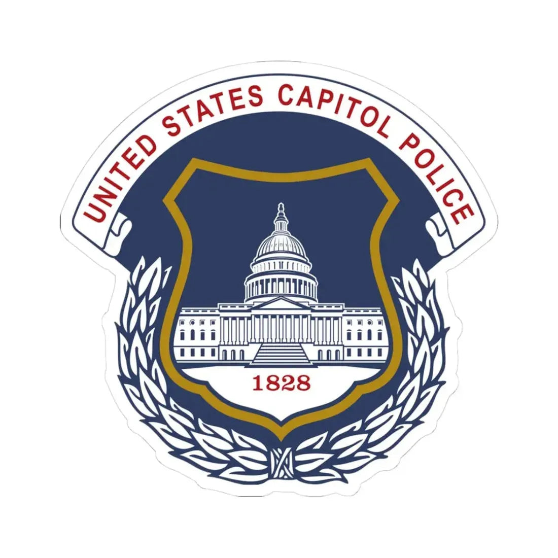 United States Capitol Police - STICKER Vinyl Kiss-Cut Decal 3 Inch White - The Sticker Space