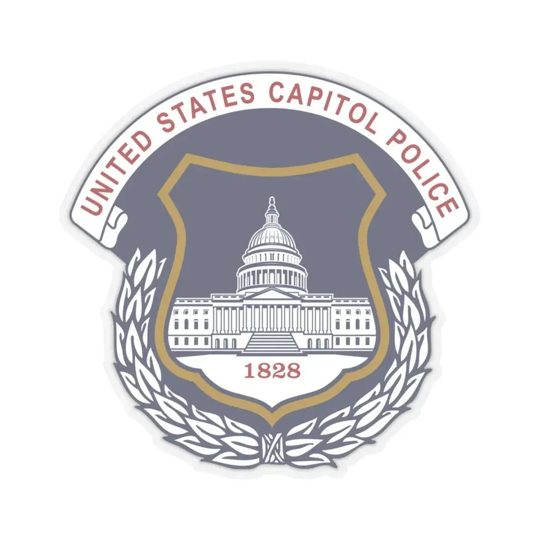 United States Capitol Police - STICKER Vinyl Kiss-Cut Decal 4 Inch Transparent - The Sticker Space